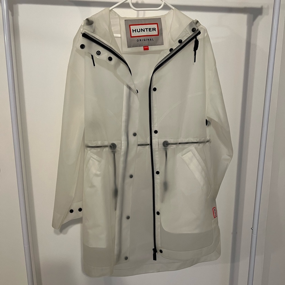 Hunter transparent rain jacket